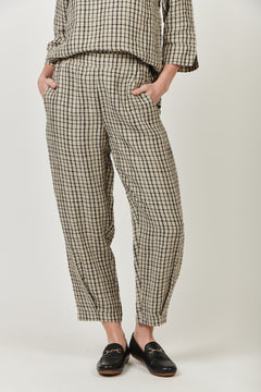 Linen Pants - Black Matrix