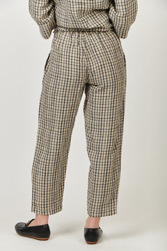 Linen Pants - Black Matrix