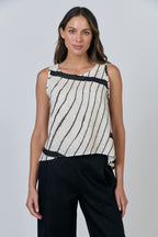 Sleeveless Linen Top - Isobars