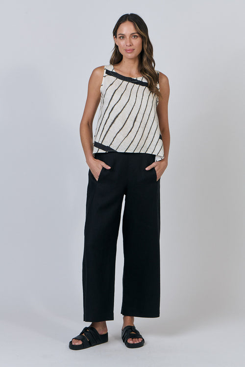 Sleeveless Linen Top - Isobars