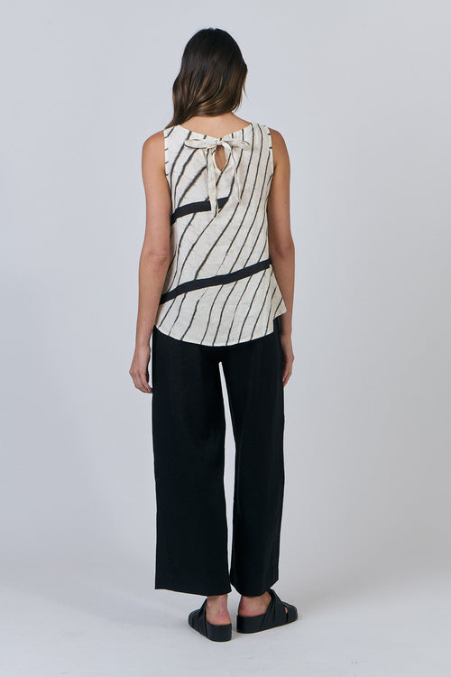 Sleeveless Linen Top - Isobars