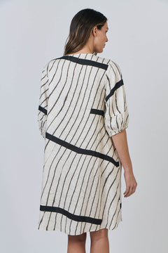 Lantern Sleeve Dress - Isobars