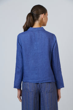 Linen Collared Shirt - Placid