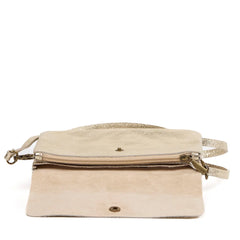 Metalic Clutch/Crossbody Bag - Gold