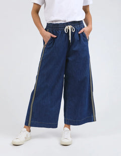 Greta Wide Leg Pants - Side Tape