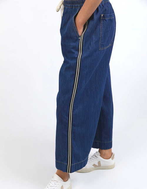 Greta Wide Leg Pants - Side Tape