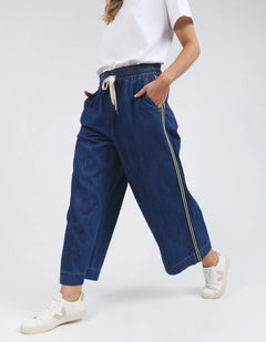 Greta Wide Leg Pants - Side Tape