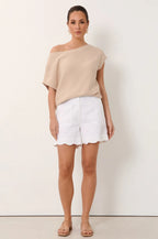 Haven Scalloped Hem Short