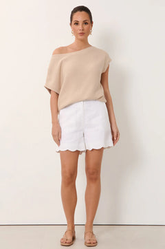 Haven Scalloped Hem Short