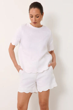 Haven Scalloped Hem Short
