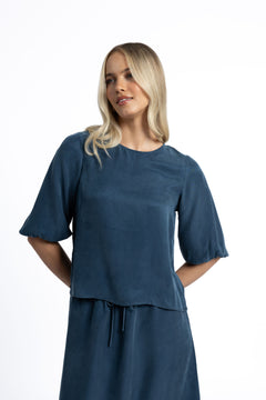 Ivy Blouse - Navy