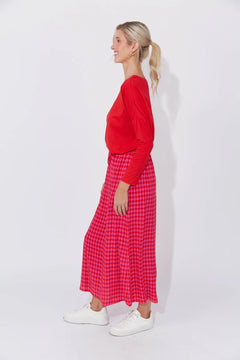 Casablanca Skirt - Chilli/Pink