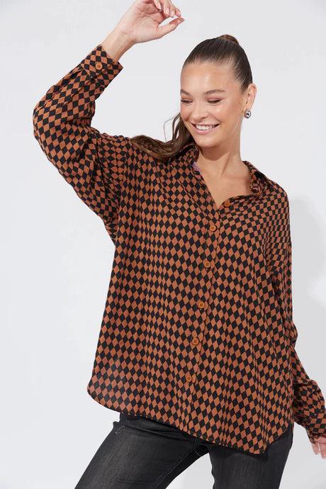 Casablanca Shirt - Kohl/Dune