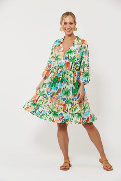 Isola Tie Dress - Capri