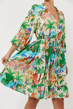 Isola Tie Dress - Capri