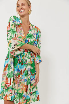 Isola Tie Dress - Capri