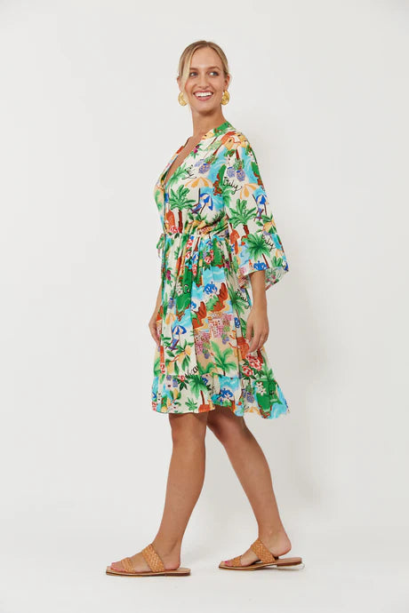 Isola Tie Dress - Capri