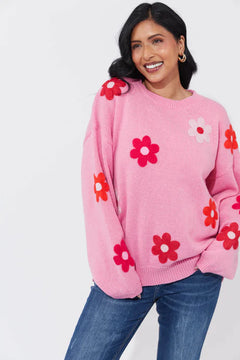 Delphi Jumper - Chilli/Pink