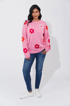 Delphi Jumper - Chilli/Pink