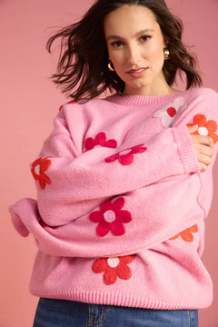 Delphi Jumper - Chilli/Pink