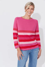 Florida Stripe Jumper - Pink