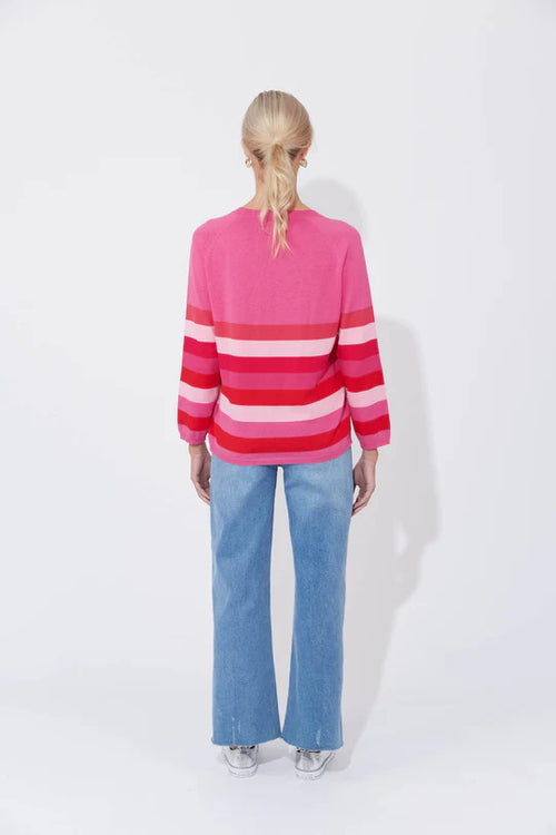 Florida Stripe Jumper - Pink