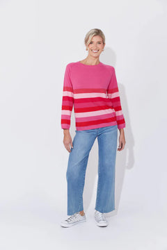 Florida Stripe Jumper - Pink