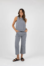 Paloma Pant - Midnight/White