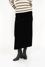 Billie Cord Skirt - Midnight
