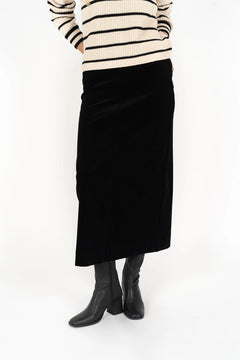 Billie Cord Skirt - Midnight
