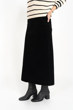 Billie Cord Skirt - Midnight