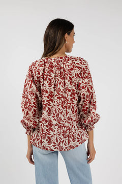 Eden Blouse - Brick