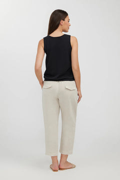 Lido Linen Pants - Natural