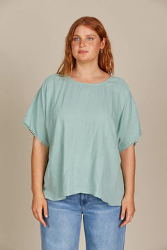 Amelie Relaxed Top -Seafoam