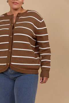 Juno Stripe Reversible Cardigan