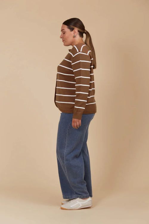 Juno Stripe Reversible Cardigan