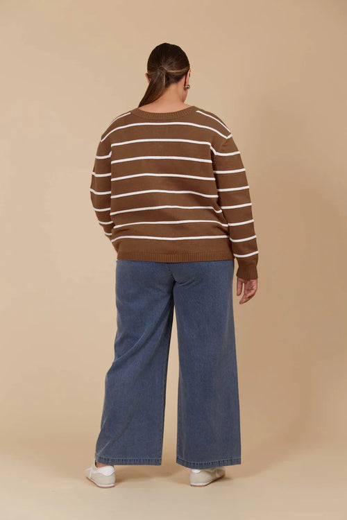 Juno Stripe Reversible Cardigan