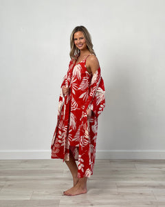 Leaf Red Kimono