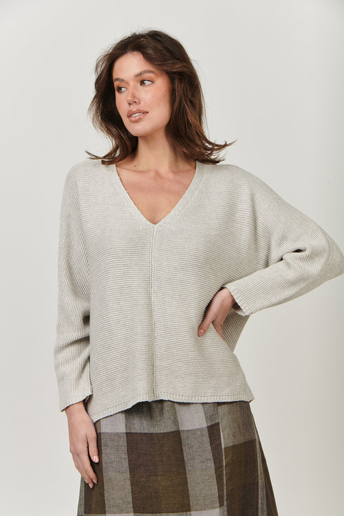 Cotton Jumper - Silver