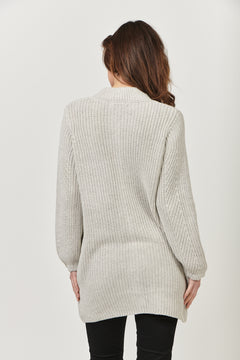 Cotton Cardigan - Silver