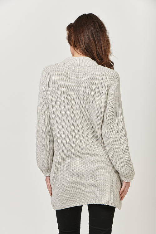 Cotton Cardigan - Silver