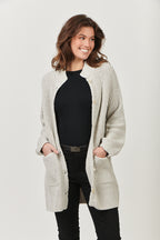 Cotton Cardigan - Silver