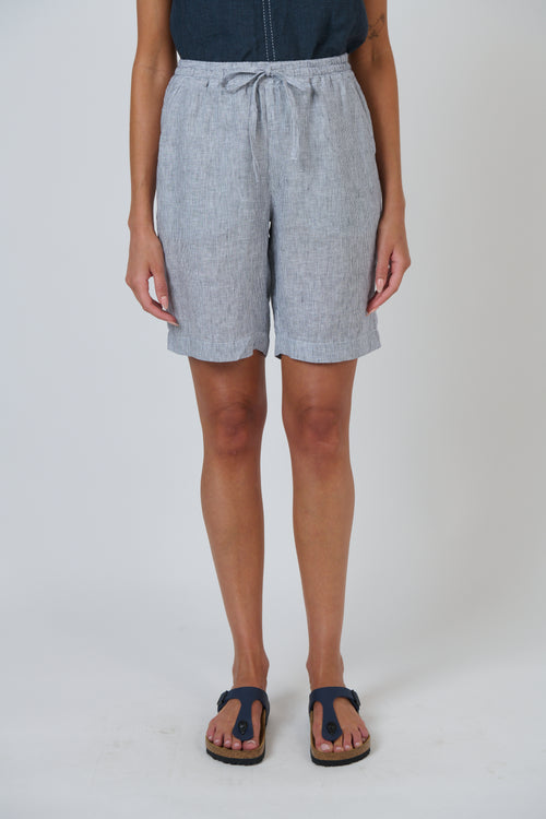 Linen Shorts - Sliver