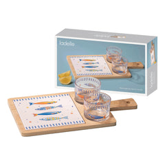 Fish 3pc Snack Bowl & Tray Set