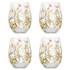 Wildflowers Crystal Tumbler - set 4