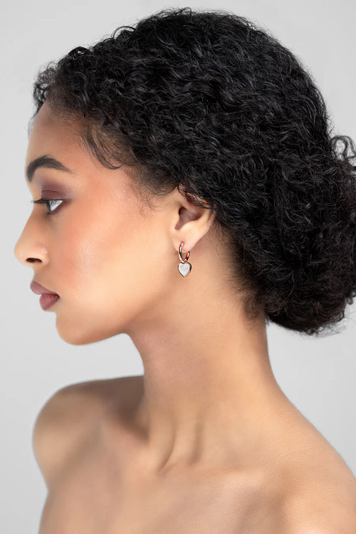 Andie Mother of Pearl Earrings - Gold