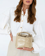 Linton Crossbody Bag - Light Gold Crinkle