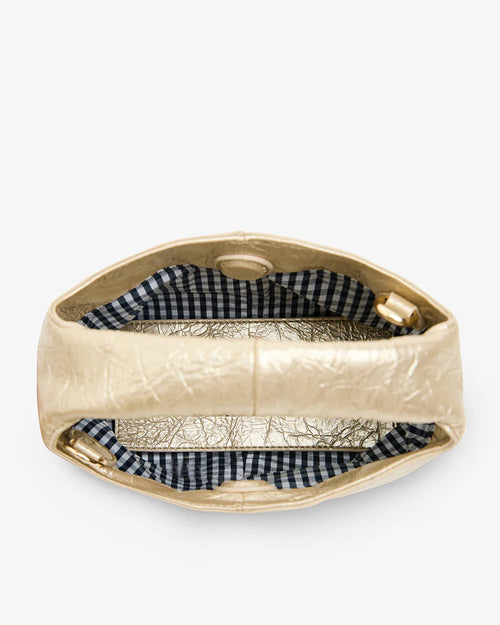 Linton Crossbody Bag - Light Gold Crinkle