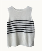 Stripe Tank Knit - White/Black