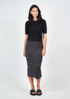 Olivia Knit Tee - Black